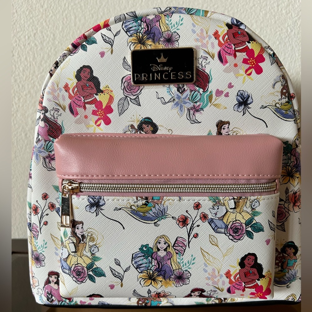 NWT Disney Princess Mini Backpack with Front Pocket - Picture 4 of 8